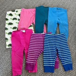 **Bundle of 7** Hanna Andersson Size 75 Leggings